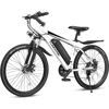Electric Bike for Adults, 26'' 1000W Peak Ebike, Adjustable Stem, Fenders, Lockable Suspension Fork, 21-Speed 1