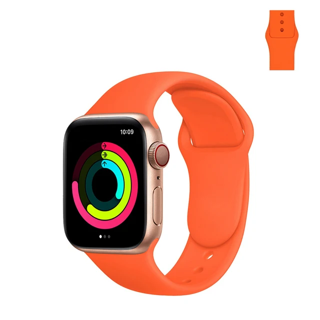 Sport Silicone Strap for Apple Watch Band 45mm 41mm 40mm 38mm Soft Bands Waterproof Wristbands for iWatch Series 7 SE6 5 4 3 2 1 13