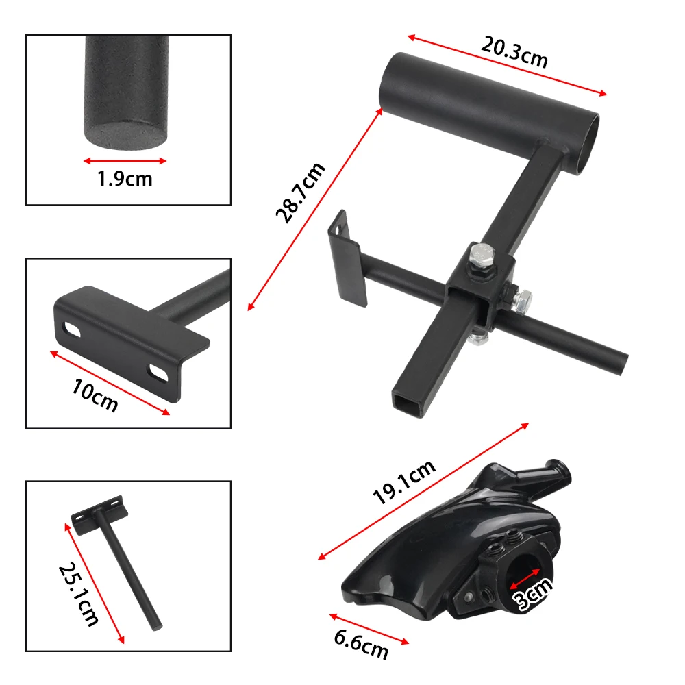 Testa Smontagomme Per Moto In Nylon E Acciaio - Supporto Per Macchina Con Foro 30mm, Antigraffio