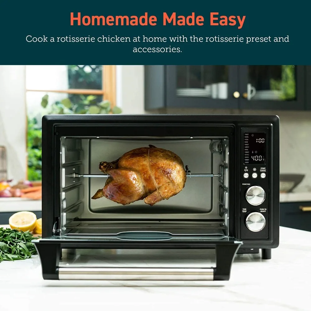 13-in-1 Air Fryer Toaster Oven Combo Rotisserie, Sous Vide, Convection