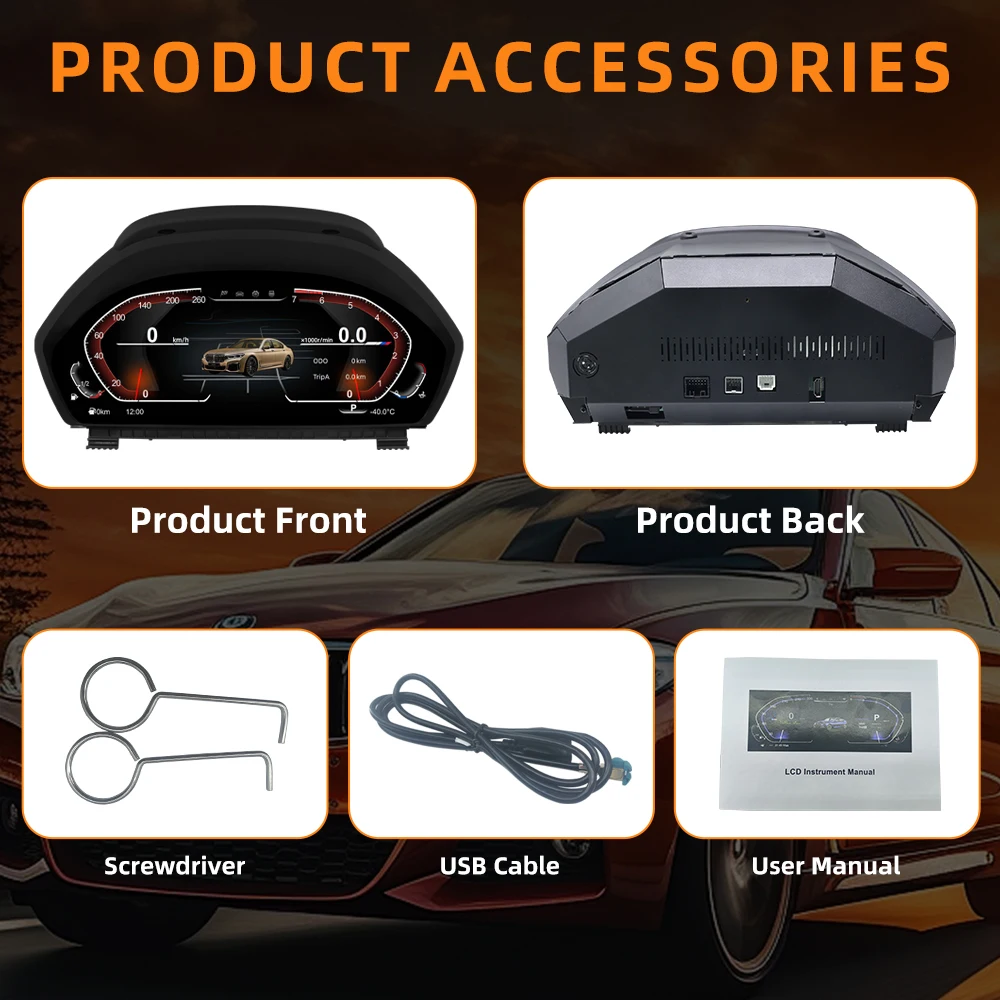 Para BMW Serie 3/4 F30 F31 GT F34 F32 F33 F36 2013-2020, Panel de Instrumentos Digital, Velocímetro, Pantalla de 12.3' HD 1920*720, Instalación Plug and Play, No Destructiva 6