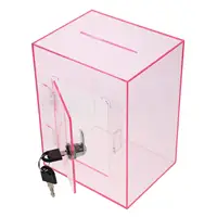 Pumping Tip Box Clear Window Mailbox Letter Post Container Donation Boxes for Fundraising 1