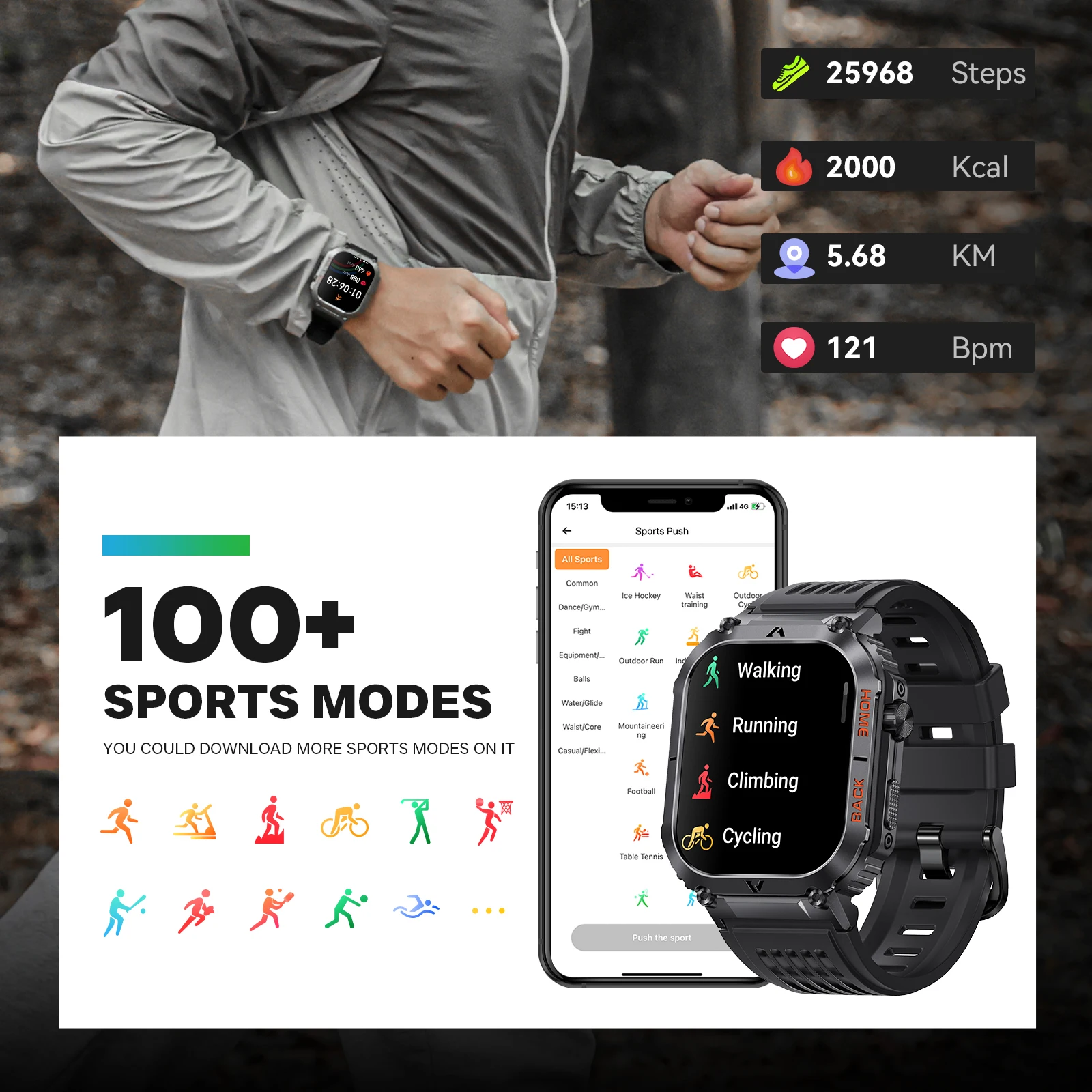 1,85& AMOLED SMARTWATCH Uomo Chiamata Bluetooth E Risposta Vivavoce, Batteria Da EUR 147,99