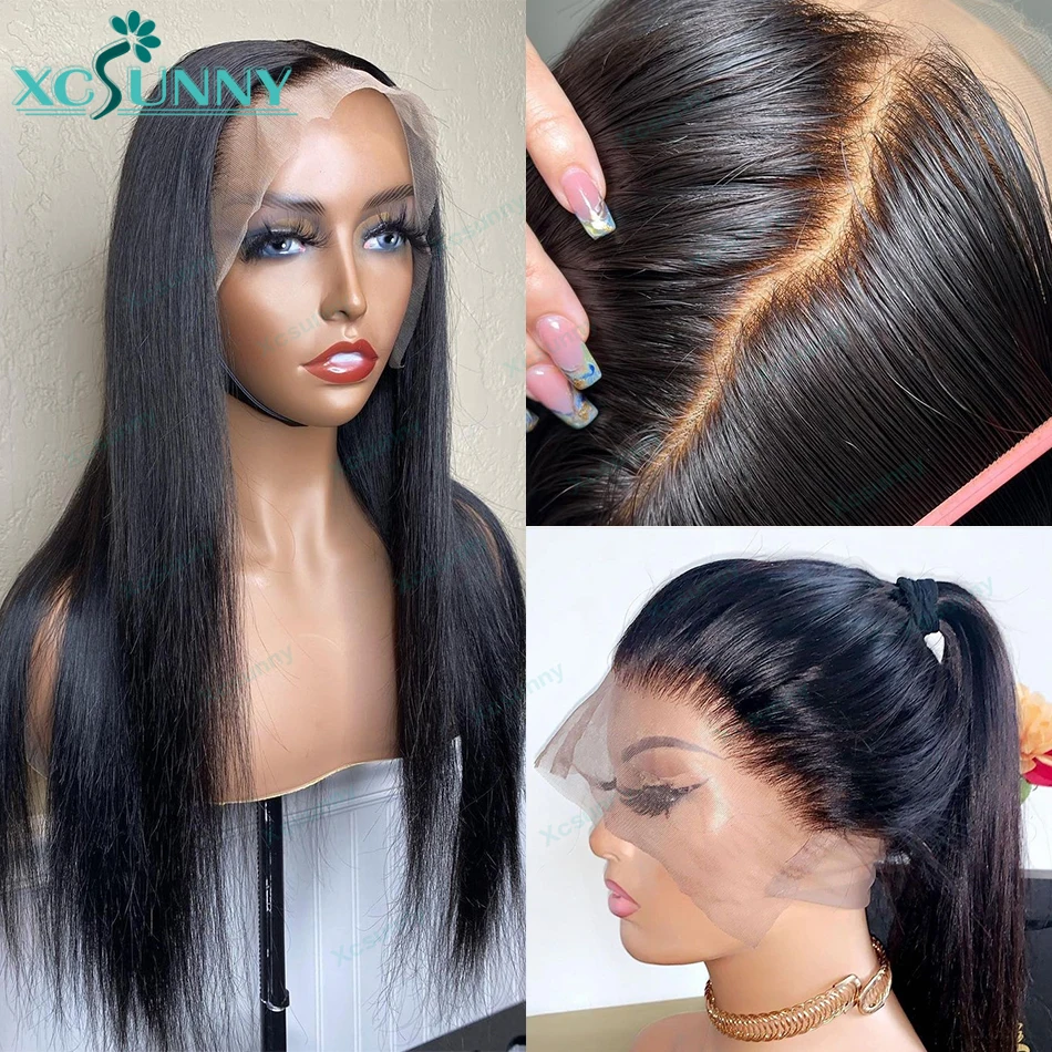 

Straight Silk Base Full Lace Wig 5x5 Silk Top Human Hair Wigs Glueless Transparent HD Full Lace Human Hair Wigs Pre Plucked