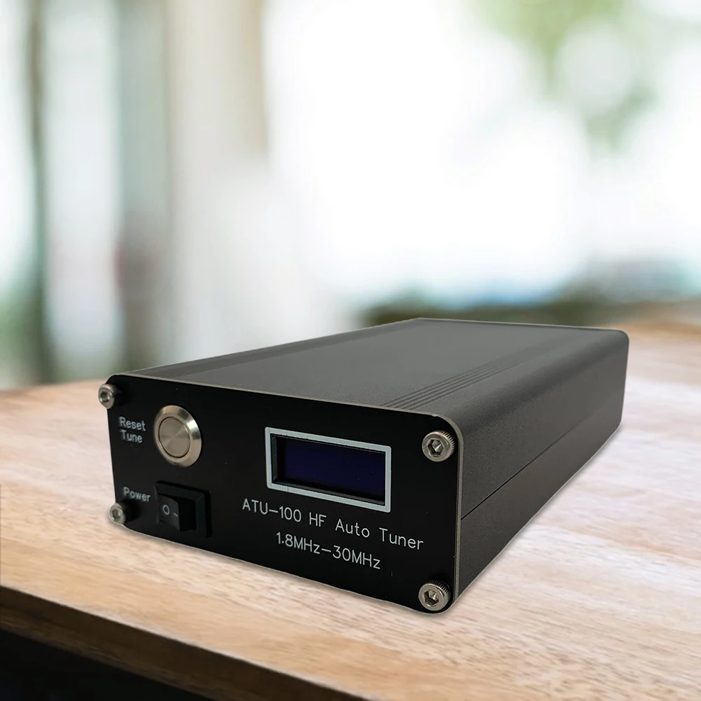 ATU-100 HF 자동 튜너 안테나 튜너, N7DDC + 0.91 OLED V3.1, 1.8MHz-30MHz