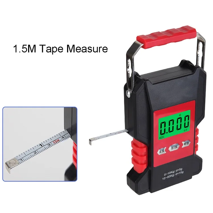 Waterproof Fishing Scale Hanging Hook Luggage Weight Scale Travel 50kg/110lb Baggage Portable Digital Luggage Hanging