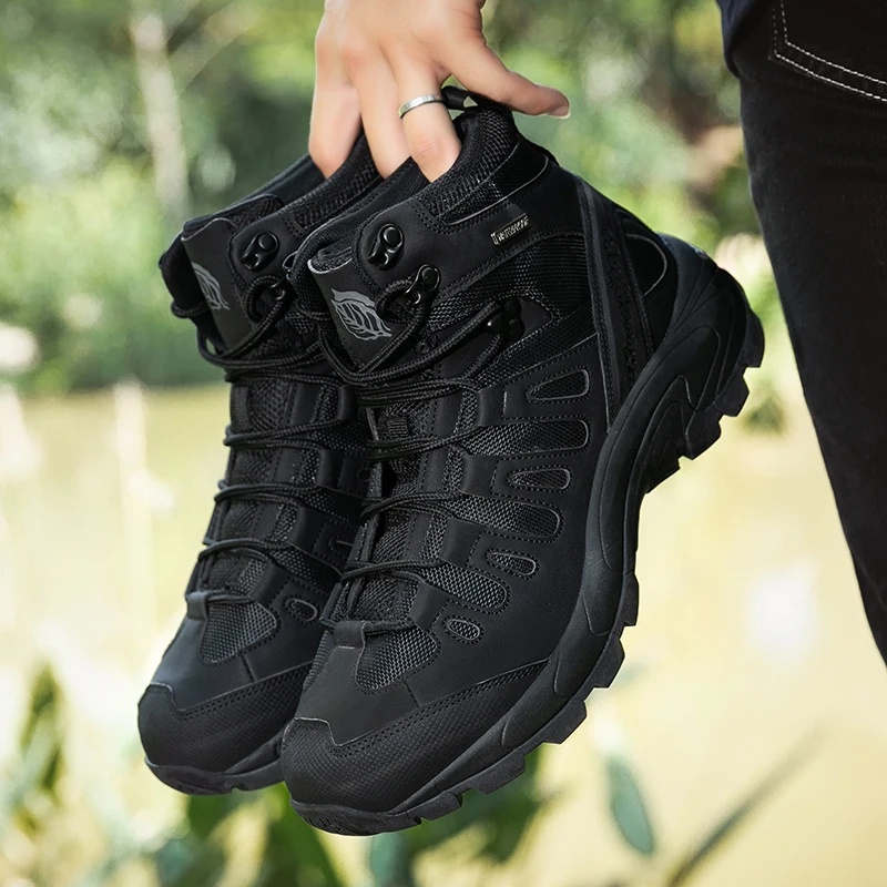 Summer Mesh Breathable Tactical Combat Boots Men Women Outdoor Hiking Sports Shoes 36-46 Size Ultralight 5