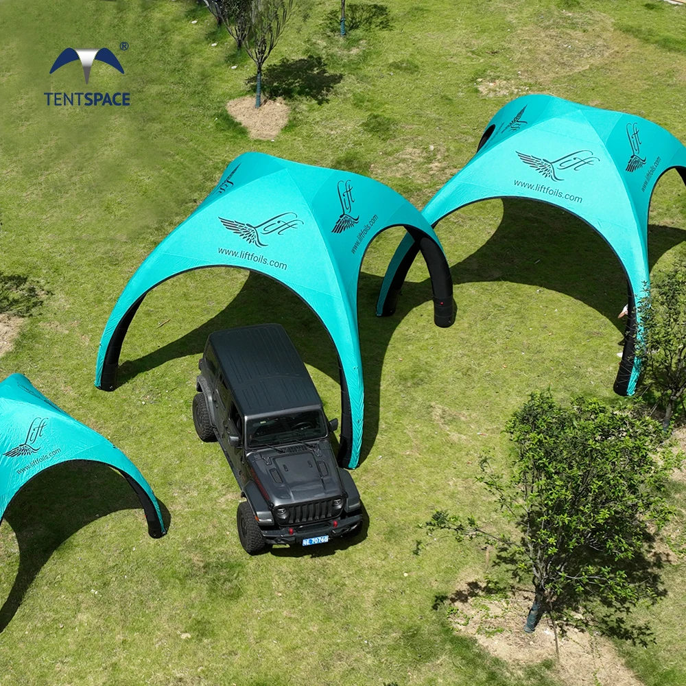 Gazebo Gonfiabile a Cupola X di Alta Qualità, Resistente ai Raggi UV e Ignifugo, Tenda Portatile per Fiere e Promozioni Auto - immagine 2