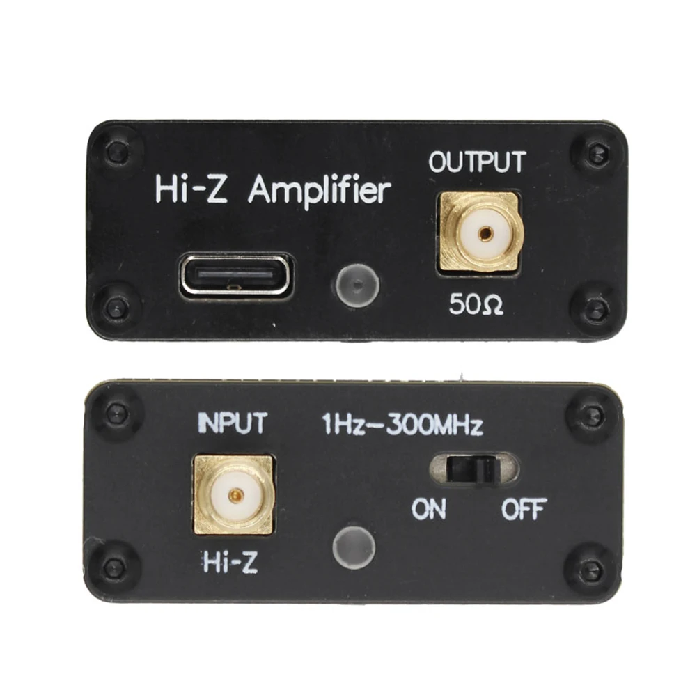 High Impedance Amplifier Donut Antenna 1Hz-300MHz Doughnut Short Wave Antenna 5V 600mA for HackRF One Built-In 600mah Battery