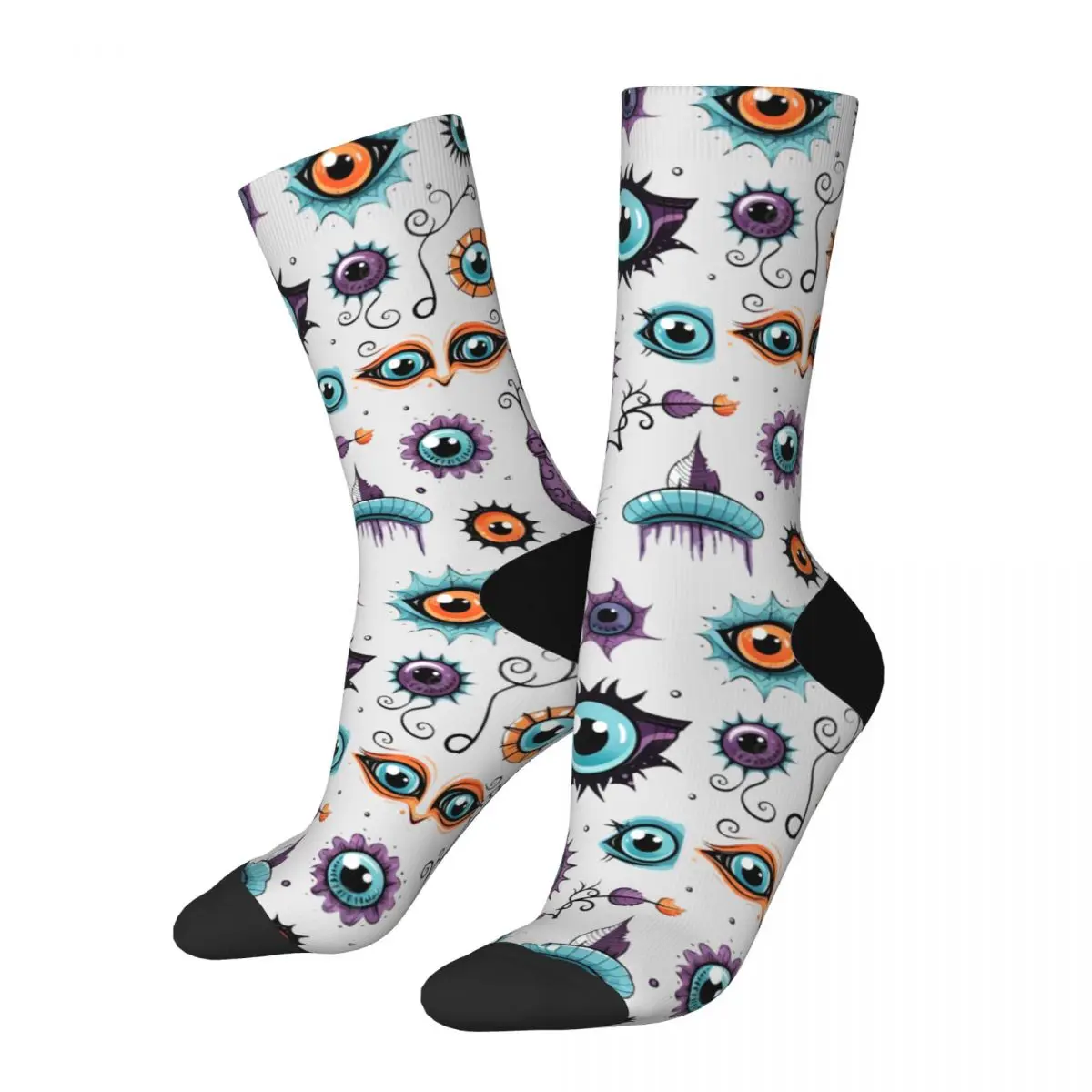 Adorable Yet Spooky Halloween Adult Socks Men's Compression Socks Unisex Band Harajuku Seamless Crew Sock sport socmpression sock compression socks for men adult compression sock gradient compression sock medias de compresion sport