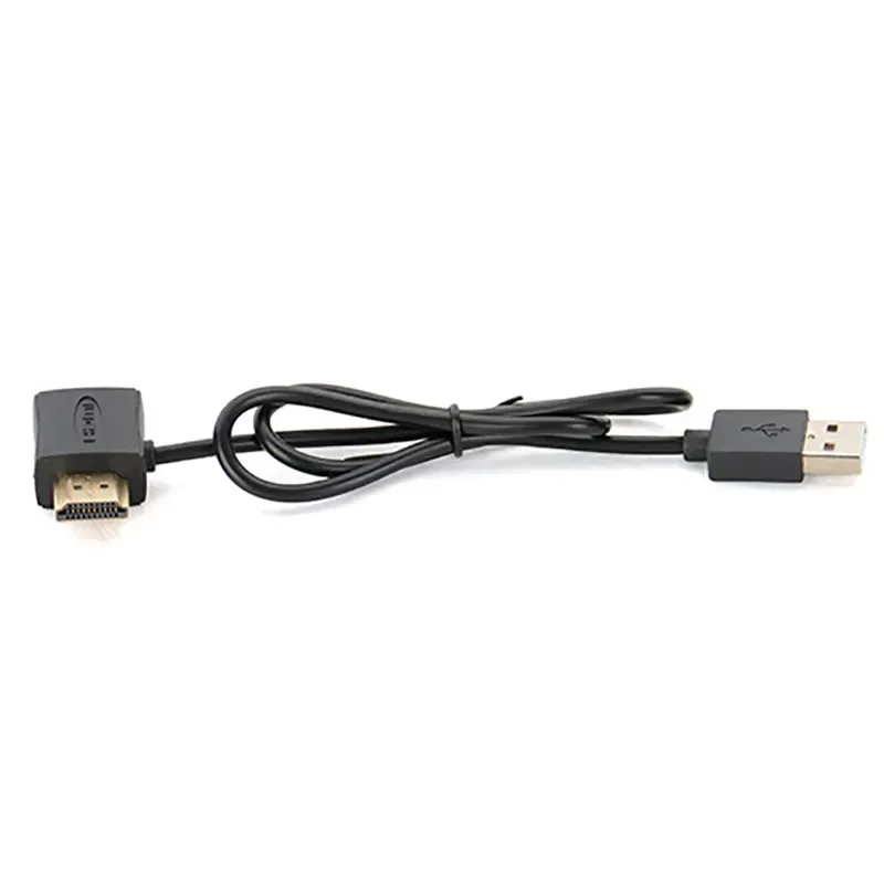 High-Definition HDMI Female to Male Converter with USB Charging Cable