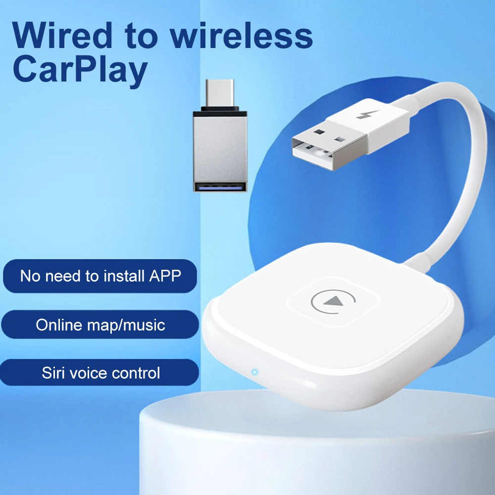 

Wireless Auto Car Adapter,apple Wireless Carplay Dongle,plug Play Wifi Online Update Wireless Carplay Adapter For iPhone