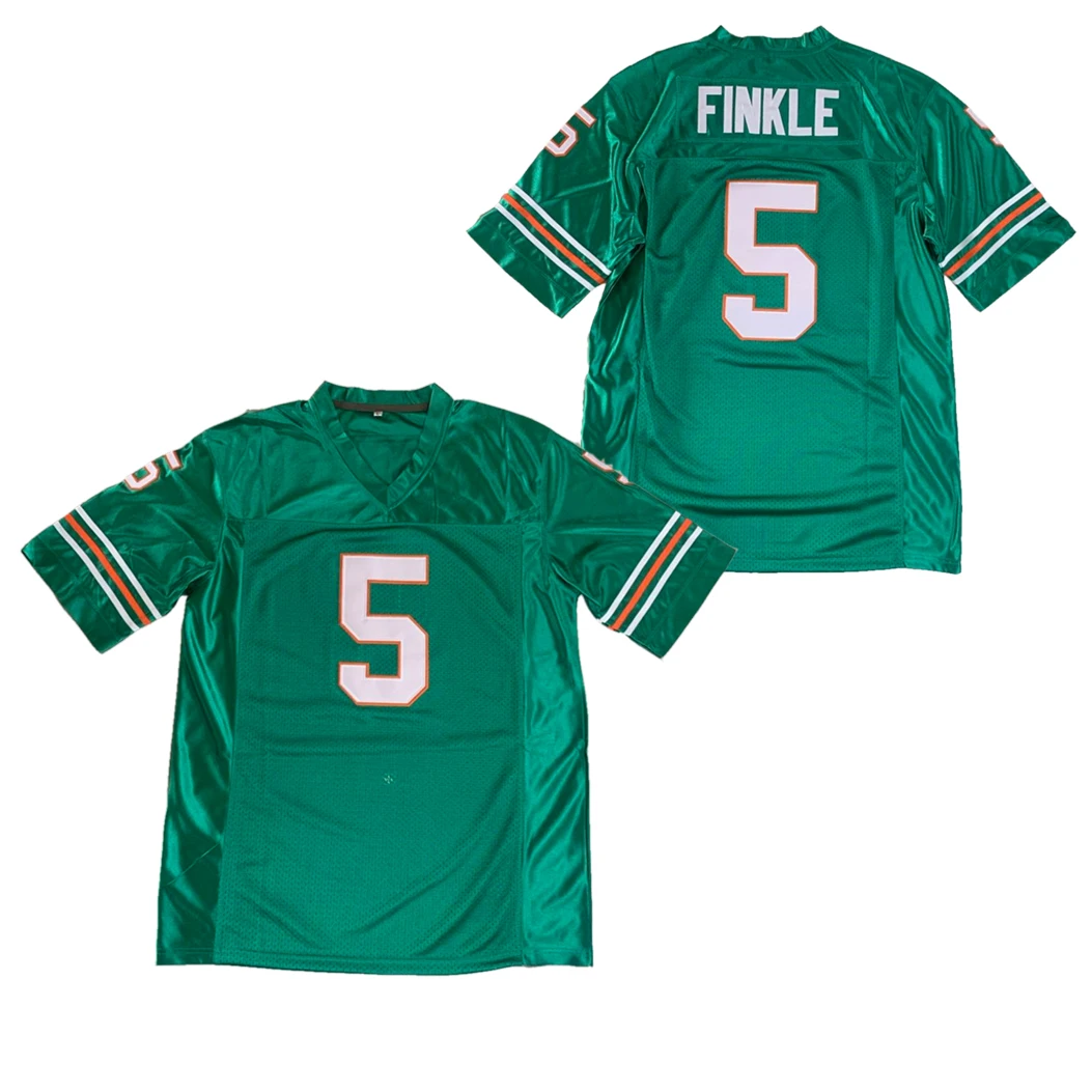 Bg American Football Jersey Ray Finkle 5 Ace Ventura Pet Detective Movie Jerseys Outdoor Sports Sewing Embroidery Green New