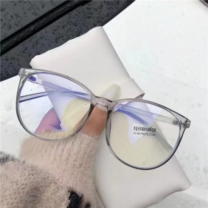 Anti Blue Light Blocking Glasses Clear Women Men Vintage Transparent Glasses Frame Anti Radiation Replaceable Lens