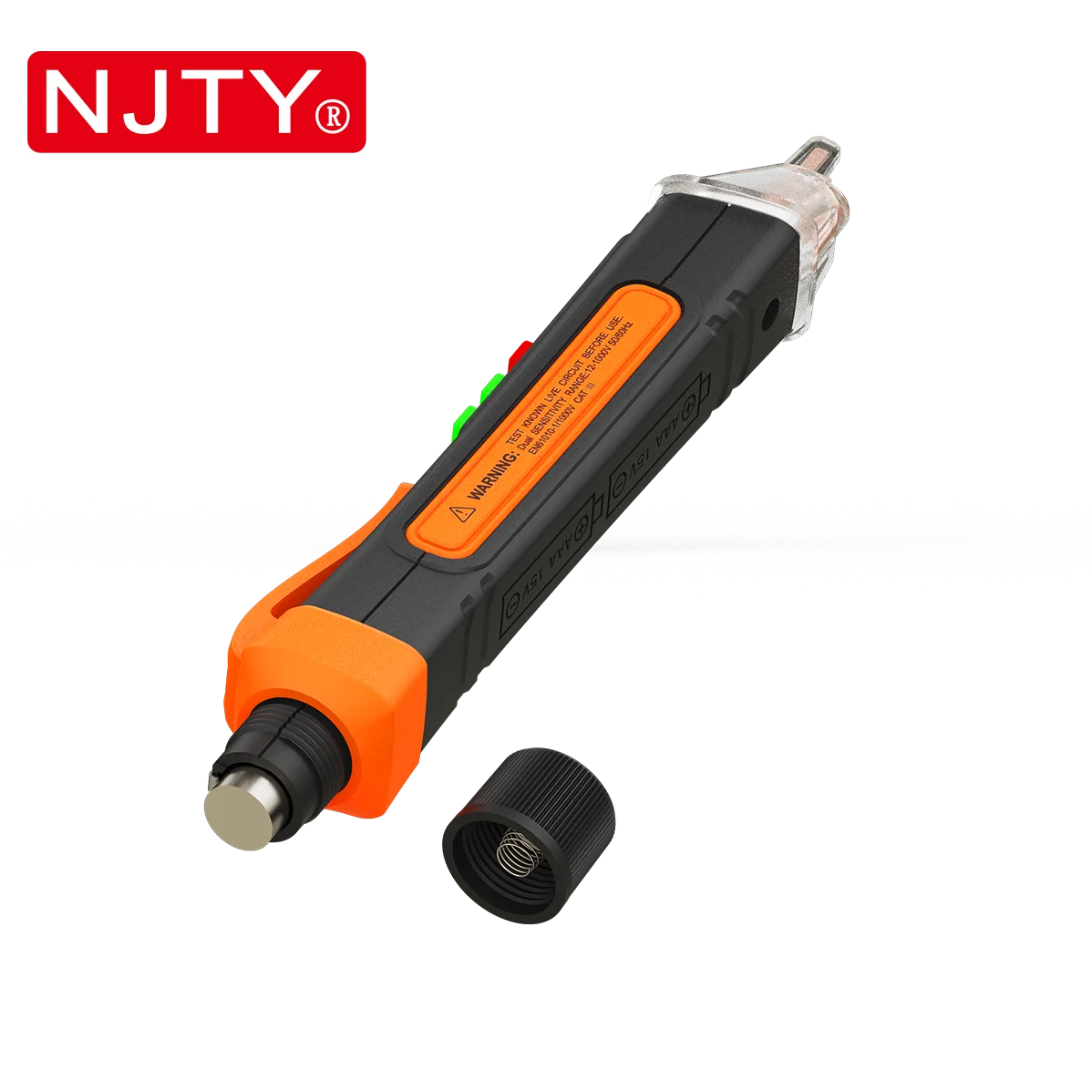 NJTY T02A T02B Berührungsloser Spannungsprüfer AC 12-1000V Stromführendes/Neutralleitungs-Testgerät Identifikator Unterbrechungspunkt-Finder DIY-Werkzeuge – Detail 8