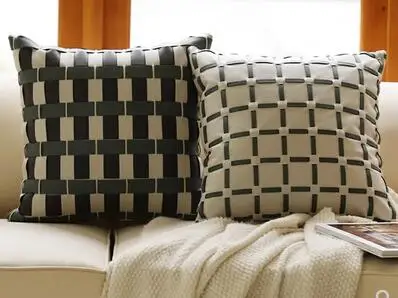 

Modern Retro Simple Modern Leather Throw Pillow Cover Without Core Sofa Cushion Cover Waterproof Cushion Cover