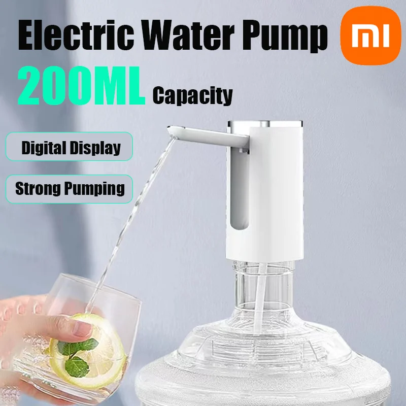 Iconic Brand 1200mAh Battery Folding Water Dispenser Fingerprint Child Lock Touch Screen Digital Display Folding Electric Water Pump