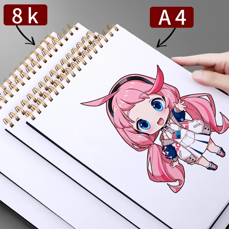 https://ae01.alicdn.com/kf/S4e7b714a0142441cbc6bd3b390fb62b84/8K-A4-Thickened-Sketchbook-Student-Art-Painting-Drawing-Paper-Sheets-Marker-Book-NoteBook-Water-Color-School.jpg