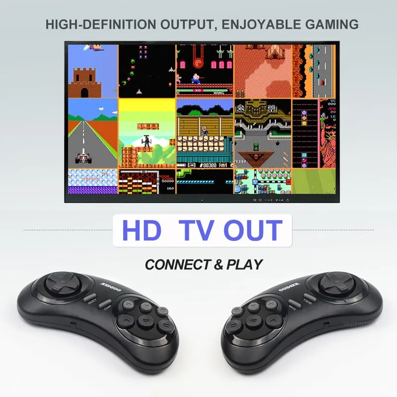 16 Bit MD Video Game Console For SEGA Genesis Game Stick Wireless