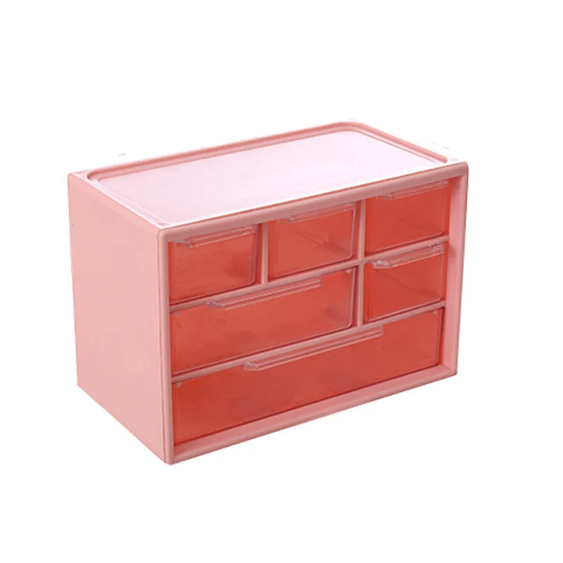 Dustproof Clear Plastic Desktop Mini Storage Box with Drawer – Transparent Organizer for Hair Clips, Jewelry, Keys Small Tools 6