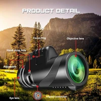 80X100 Powerful Monocular telescope for Long-distance Observation with HD Field of View suitable for Outdoor Camping Hunting 2
