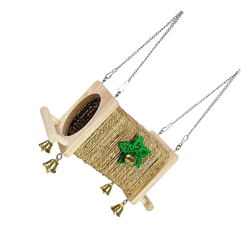 Bird Perch Tunnel Molar Stand for Parrots Conure Supplies Budgies Grinding Scratchers for Small Parrots Toy