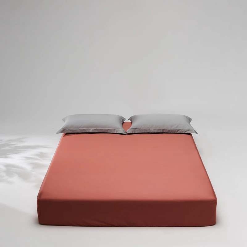 Luxury 800TC Egyptian Cotton Fitted Sheet with Elastic Band High End Mattress Cover for Single Double Queen King Size Bedsheet 6