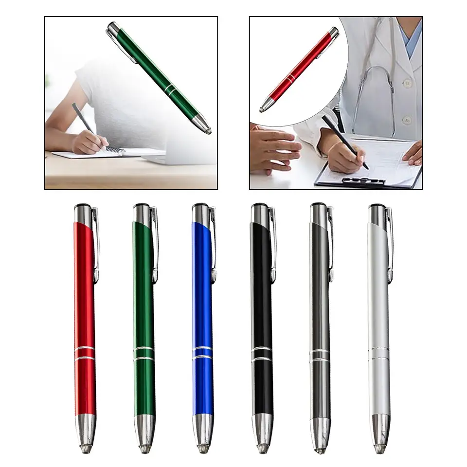 Stylus Touch Screen 3 In 1 Stylus 3 In 1 Touch Screen Capacitivo Penna A Sfera Torcia LED - 3 Pezzi, Colori Multi, Universale Stilo Multifunzione Con Punta In Silicone