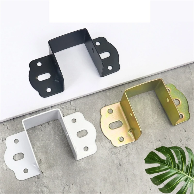 652F 4pcs/set Bed Hinge Set Simple Install Furniture Joint Bed Connection set Bed Hardware Bed Joint Fittings Simple Assembly