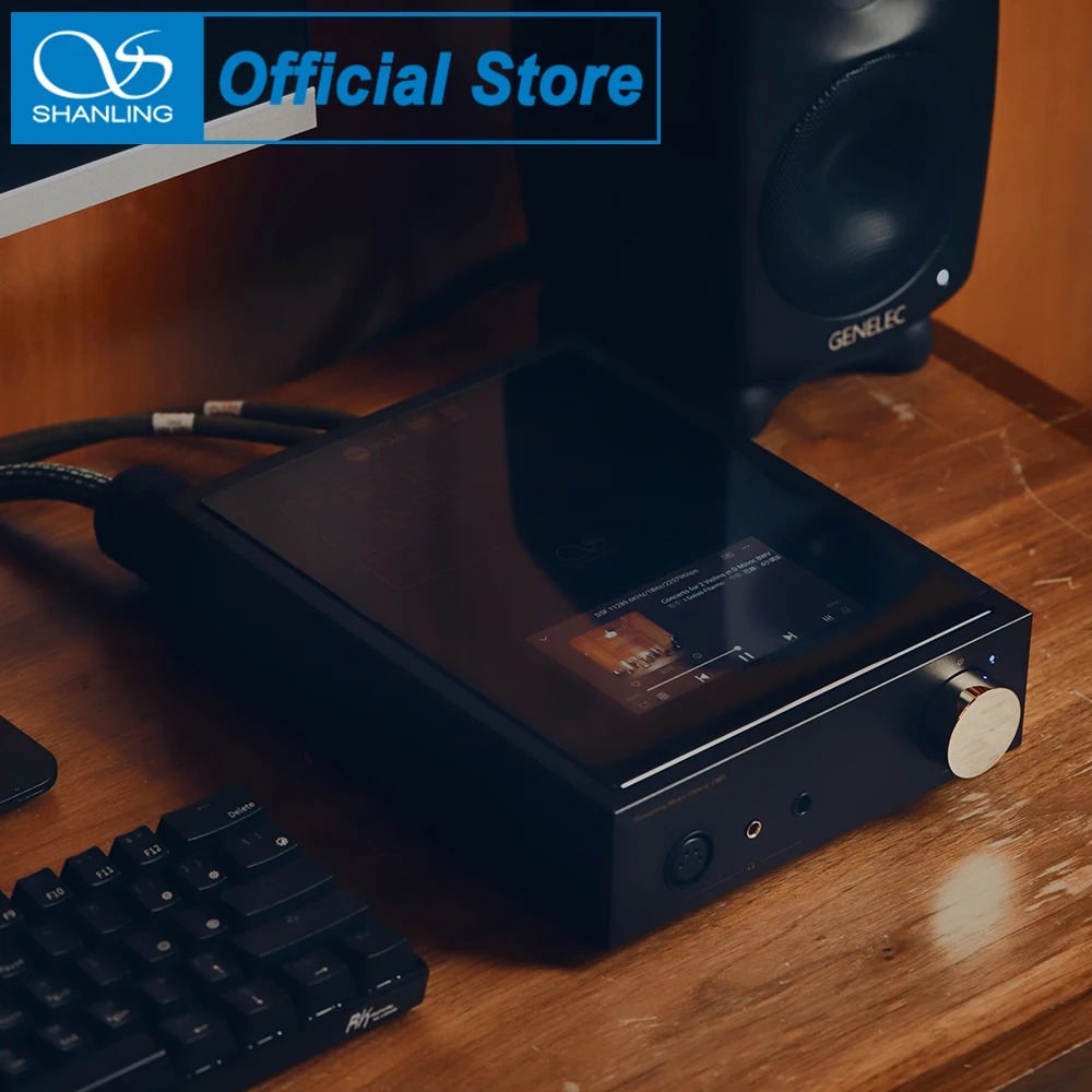 Digital Audio Player Headphone Amplifier SHANLING EM5 Android Desktop Digital Music Player Streaming DAC AMP Headphone Amplifier AK4493 chip MQA PCM384 DSD512 Software