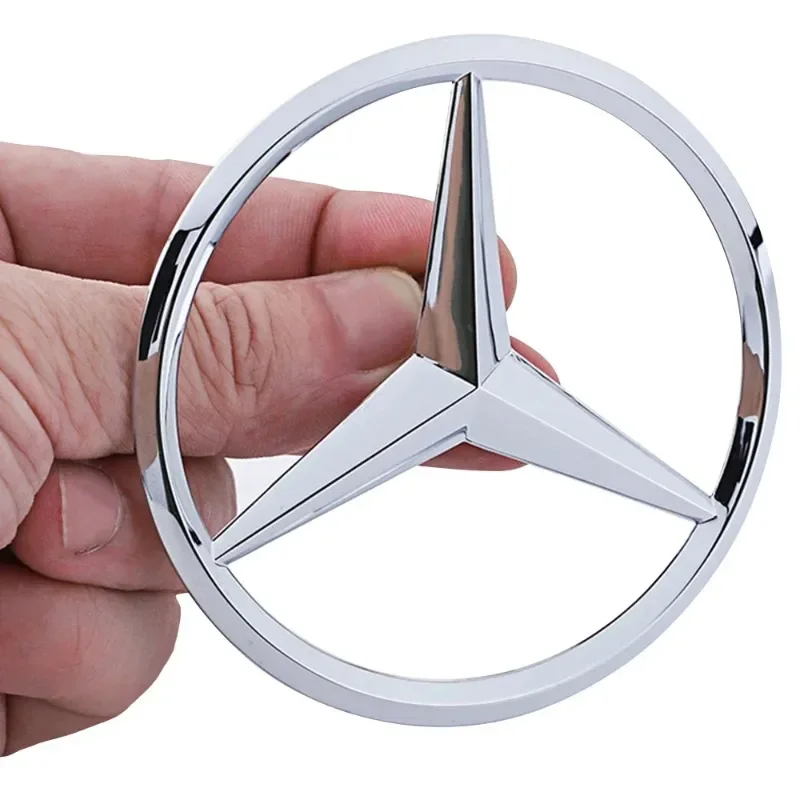 52/58mm ABS 3D hollow sticker car steering wheel center suitable for Mercedes-Benz AMG GLK W220 W212 W210 W204 W211 3d stickers