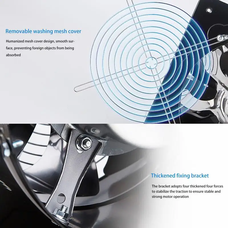 مروحة عادم تجارية أحادية الاتجاه، مصممة للتهوية ال...