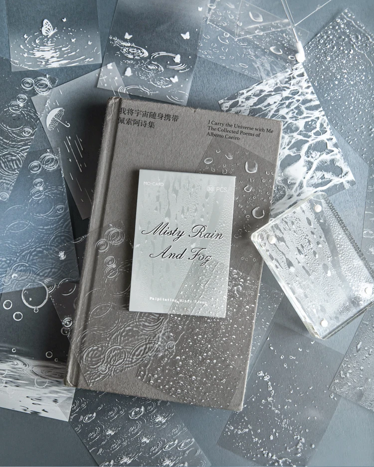 30 Stück transparente Aufkleber „Boundless Waterspeak“ für Junk Journals, dekorative Scrapbooking-DIY-Bastelaufkleber – Detail 4