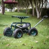Cart Rolling Work Seat with Tool Tray Heavy Duty Scooter Gardening Planting 3