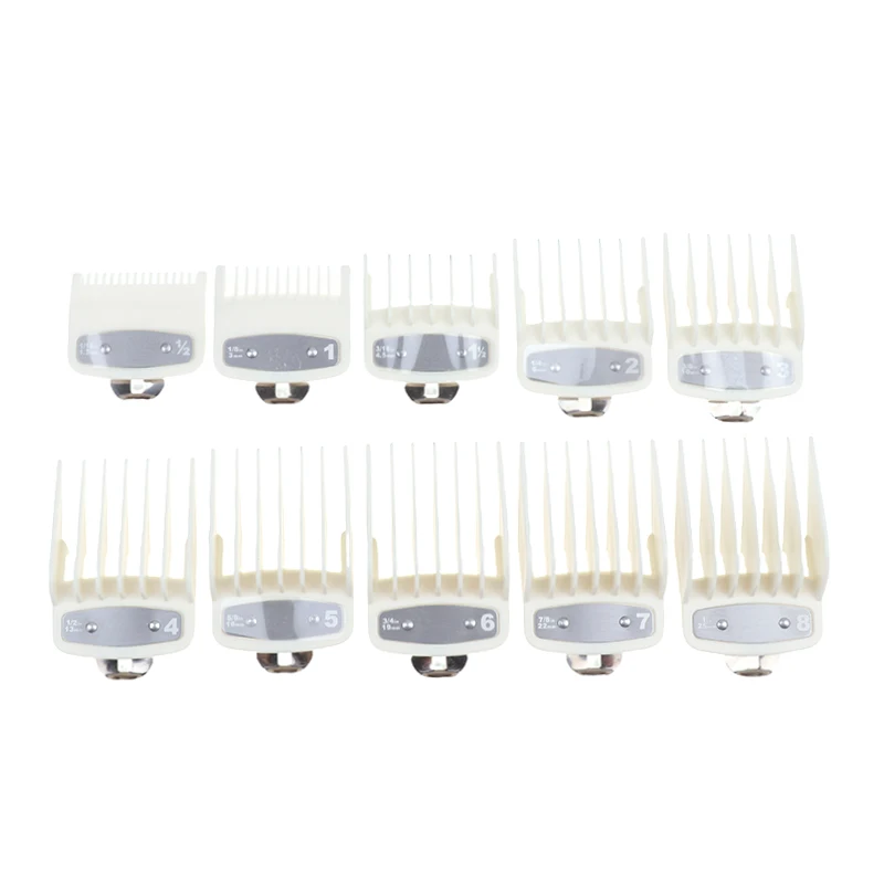 2/8/10Pcs Universal Hair Clipper Guards For Clippers Barber Accessories Professional Trimmer Attachment Limit Combs