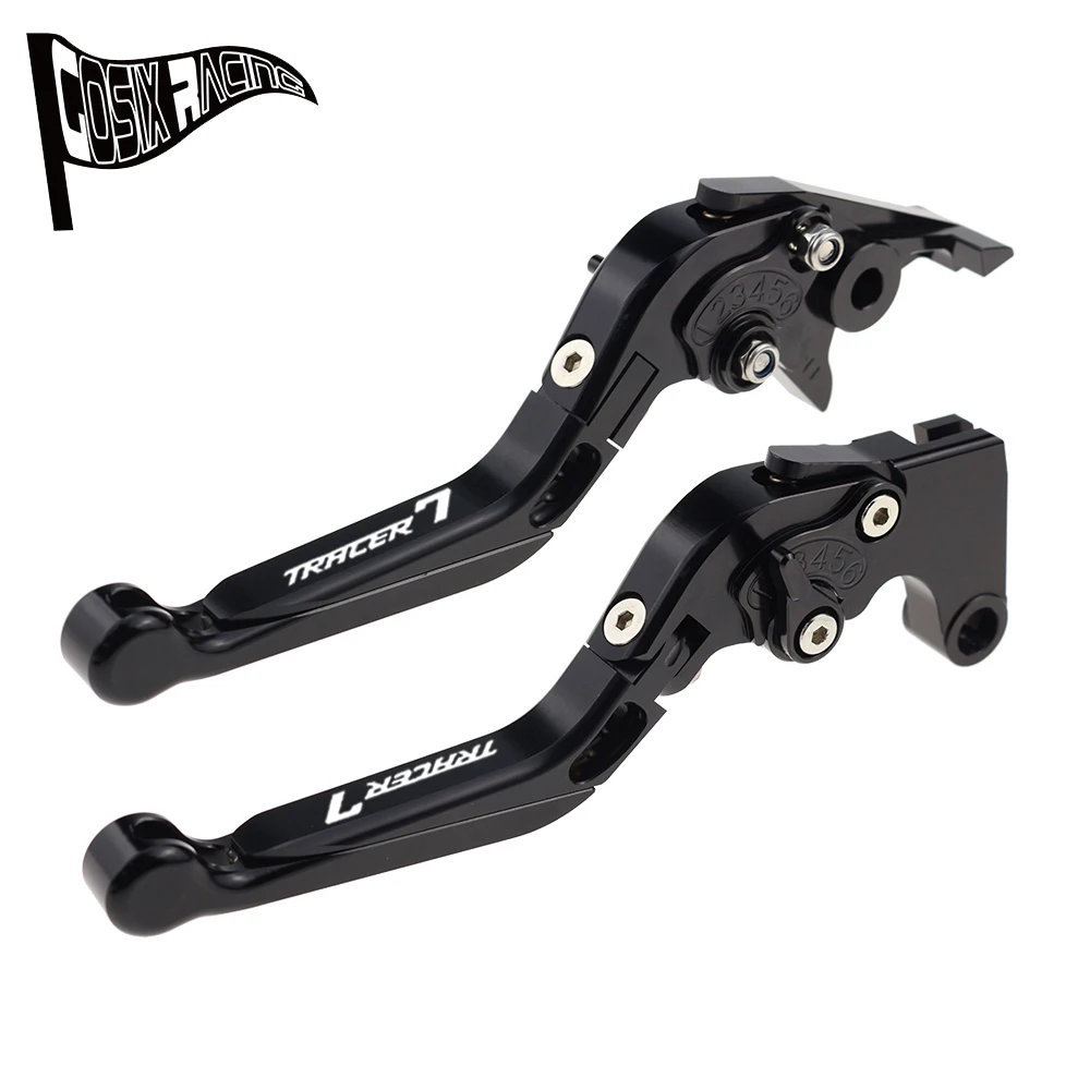 Fit For Tracer 7 2015-2022 Folding Extendable Brake Clutch Levers Tracer7 CNC Accessories  Adjustable  Handle Set 2