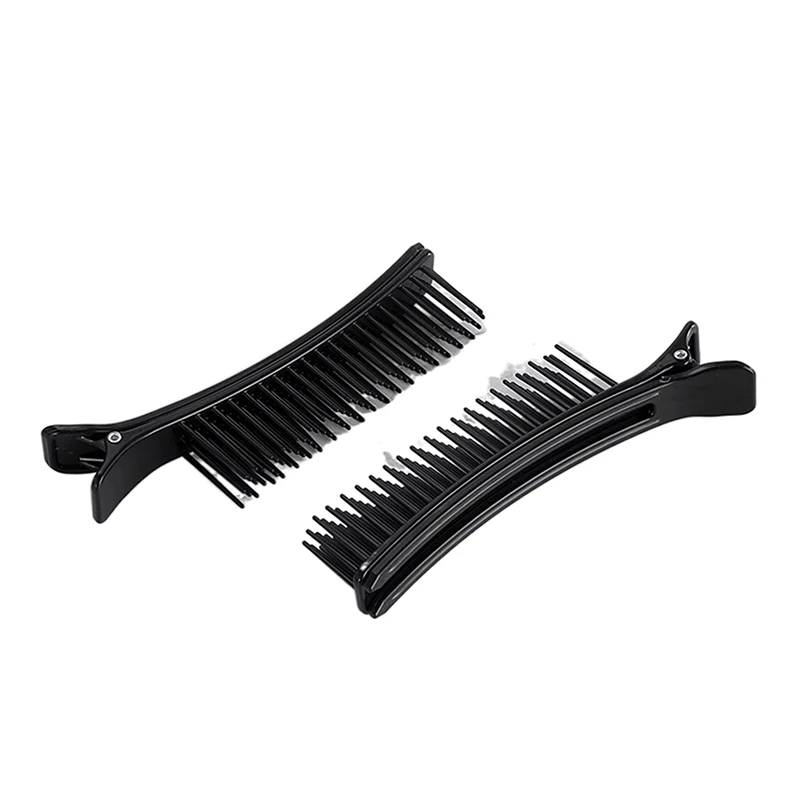 Description Picture 6 of itemProfessional Hair Grip Clamps Salon Hair Section Cutting Clips Comb Barber Dyeing Perm Hair Pins Home DIY Barrette Hair Styling