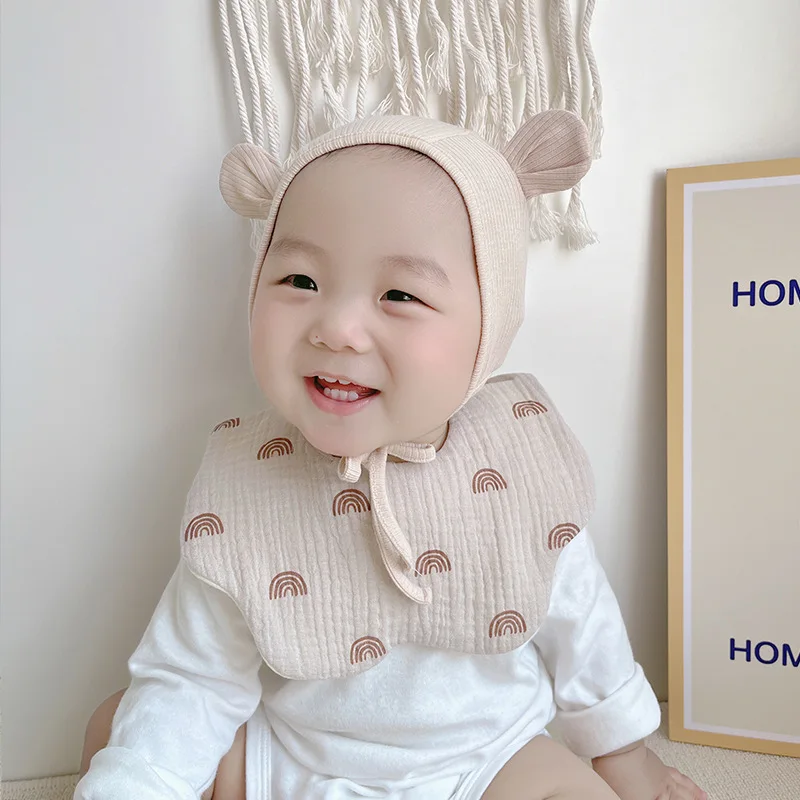 Colourful Baby Bib Soft Soft Cotton Newborn Burp Cloth Infants Saliva Towel Kid Boy Girls Feeding Bib Apron Bandana Toddler Item 2