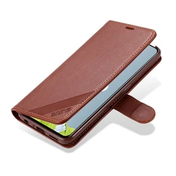 Premium PU Leather Wallet Case with Card Holder for OPPO Reno2 Z (YW Brown)