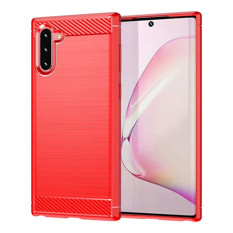 Premium Carbon Fiber TPU Phone Case with Soft Silicone Frame and Fabric Back Cover