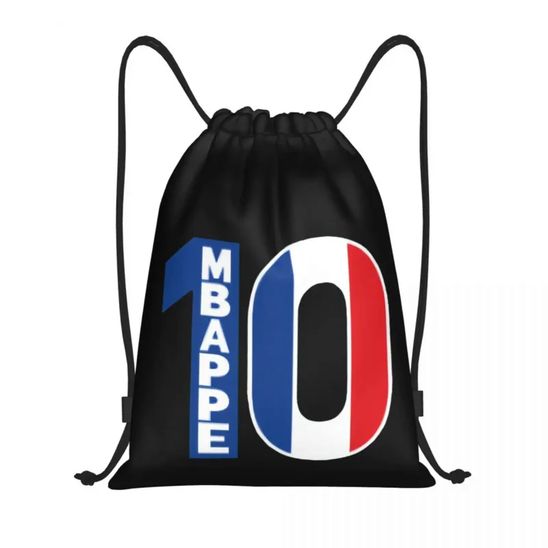 

France Kylianer And Mbappﾩ And Mbappe Drawstring Bags Gym Bag Graphic Cool Field pack Secure Backpack Humor Graphic