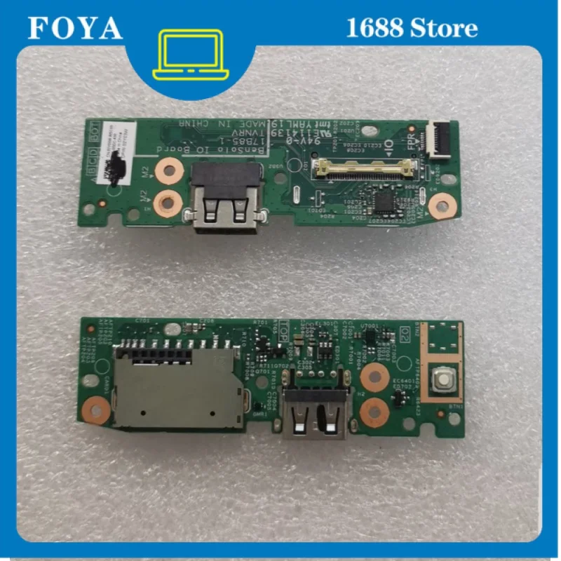 FOR Dell Inspiron 14 5481 5482 5491 2 in 1 Power Button USB SD Card