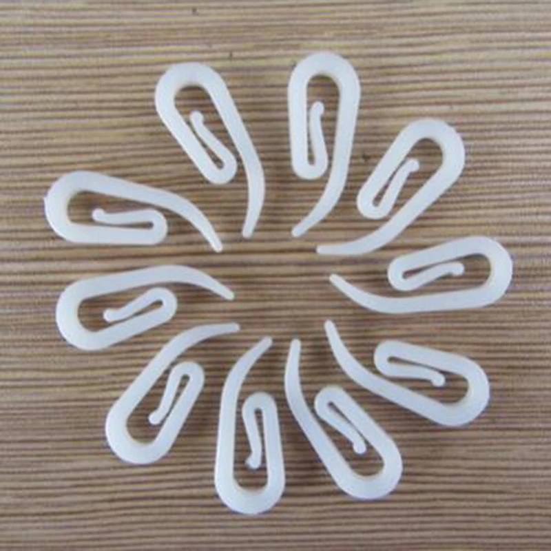 100Pcs Hanging Curtain Hook Hanger Ring Loop Clip Glide Curtain Accessories Household
