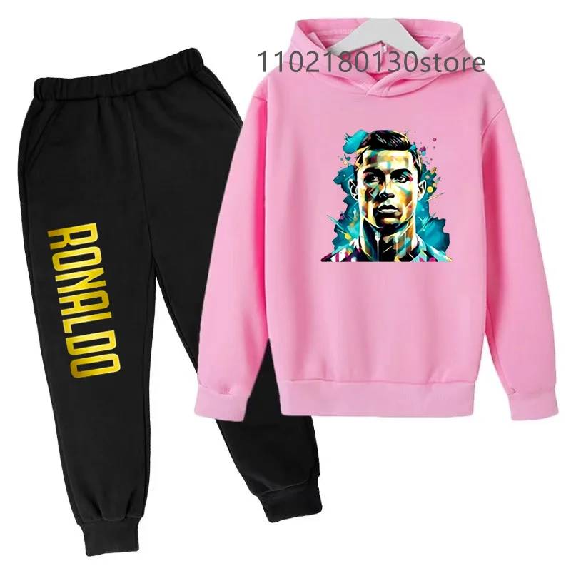 Kids New Clothes Spring/Autumn Gifts Celebrity Idol Hoodie+Pants 2P Sportswear 3-13Y Boys/Girls Casual Jogging Coat Set