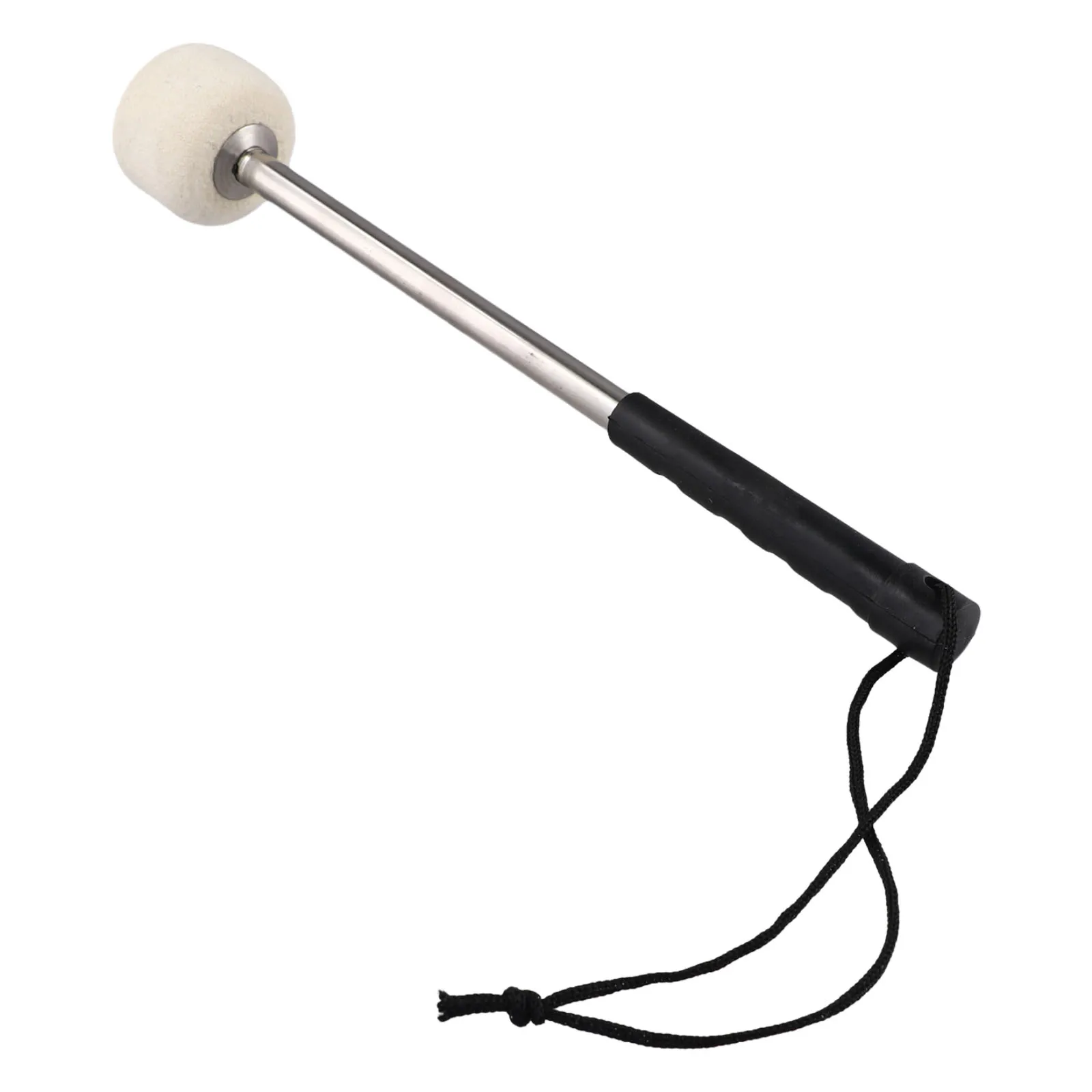 2Pcs Bass Drum Mallet Felt Head Mallet Timpani With Stainless Steel Handle For Percussion Instruments Accessories Comfortable