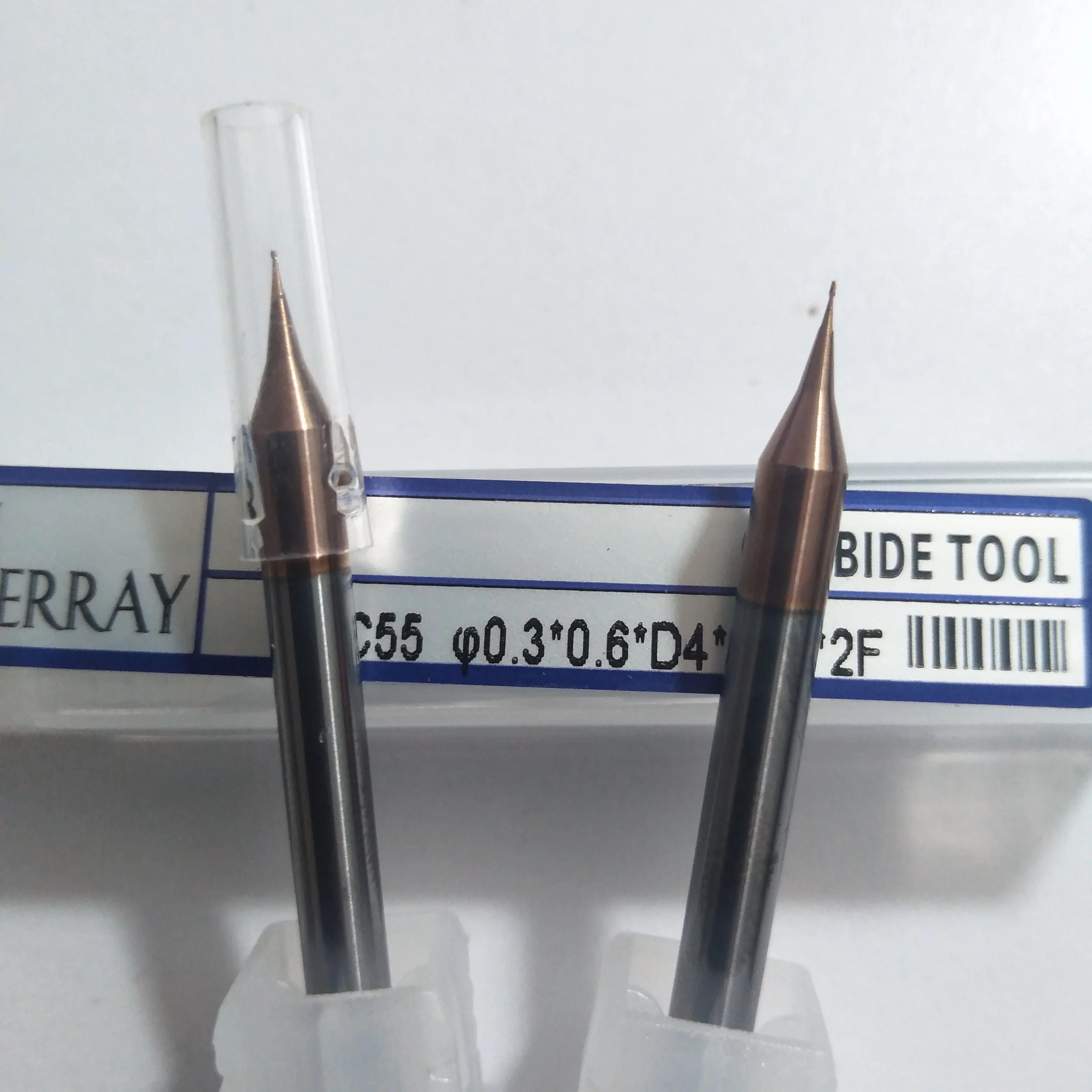 

1pc D0.2/0.3/0.4/0.5/0.6/0.7/0.8/0.9mm HRC55 2Flutes micro Flat end mills Solide Carbide End Mills For CNC Milling cutter Tools