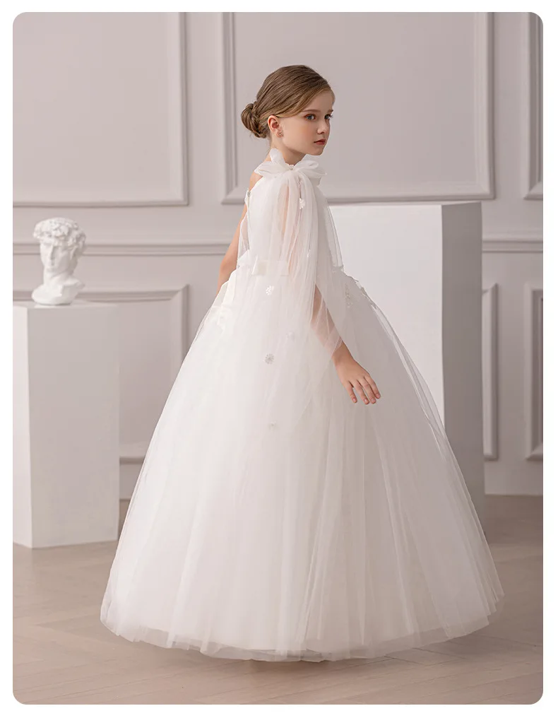 Mädchen-Partykleider, Hochzeit, Abendkleid, luxuriöse Teenager-Kleider für Mädchen, Prinzessinnenkleid, 8–14 Jahre, zeremonielles Klavierkleid für Mädchen – Detail 8