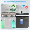 Soap Dispenser Extension Tube Kit for Kitchen Sink, 47Inch Under Sink Soap Dispenser Tube with Upgraded Check Valve 2