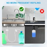 Soap Dispenser Extension Tube Kit for Kitchen Sink, 47Inch Under Sink Soap Dispenser Tube with Upgraded Check Valve 2