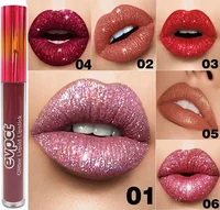 Waterproof Diamond Shimmer Glitter Lip Gloss 15 Colors Matte Glitter Liquid Lipstick Diamond Pearl Colour Lip Gloss Sexy Make Up 2
